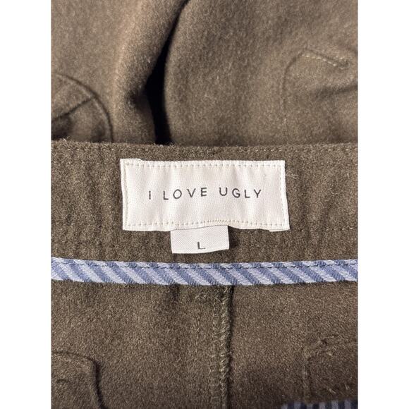 I Love Ugly Pants Large x 28 Mens Winston Militia Cargo Loose Tailored Fit Green - Picture 6 of 7